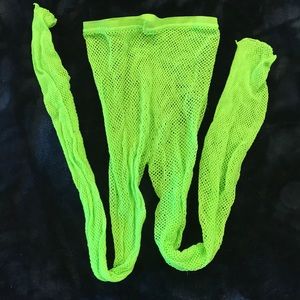 FREE WITH BUNDLE Green Fishnets for a rave/Costume